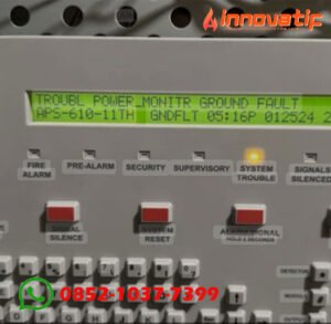 Trouble MCFA Fire Alarm Notifier Tersambar Petir